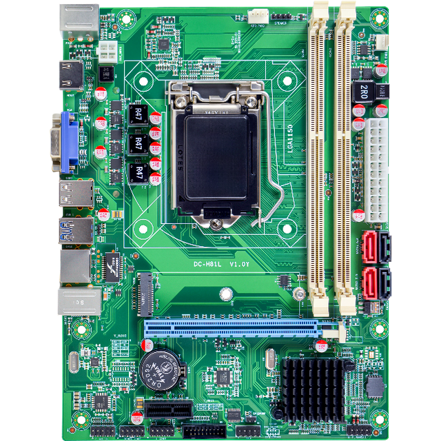 Wholesale New H81 Desktop LGA1150 DDR3 SATA Motherboard Industrial Control Computer Board Core I3 I5 I7 4/5 Generation FXB