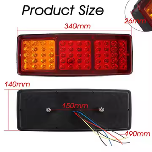 Feu arrière et clignotant de remorque 15W 12V 60 LED, étanche IP67, ajustement universel, garantie 2 ans, approvisionnement direct usine - Product Image 3