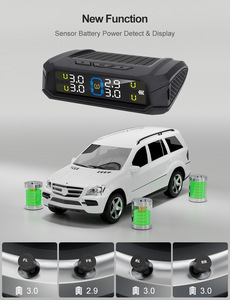 Car <strong>TPMS</strong> Tire Pressure Monitoring System Solar Charging HD Digital LCD Display Auto Alarms Wireless External Sensors <strong>TPMS</strong> - Product Image 6