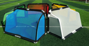 <span class=keywords><strong>ASTEK</strong></span>-Mini portería de fútbol plegable de aluminio portátil, redes coloridas, conjunto de portería de fútbol para niños - Product Image 2