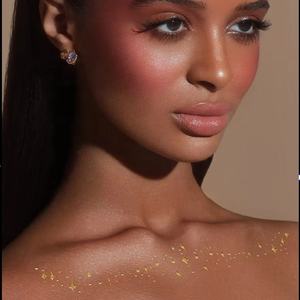 عظم الترقوة المطبوع بالذهب ، مثير مؤقت مقاوم للماء للعرق أساسي للحفلات الورقية البسيطة تبدو عبر الحدود - Product Image 1