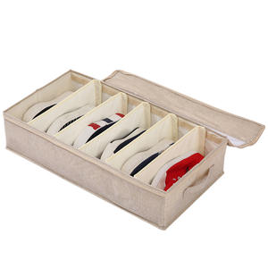 Boîte de rangement pour chaussures anti-poussière Boîte de rangement pour fond de lit non tissé de grande capacité Boîte de rangement polyvalente - Product Image 2