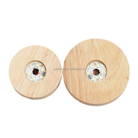Système solaire Lune Nébuleuse 3d boule de cristal Veilleuse en bois Led Veilleuse Base Pour chambre