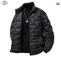 Veste de sport unisexe pour l'extérieur, imperméable, coupe-vent, respirante, en hardshell avec doublure en duvet de canard blanc, logo personnalisé