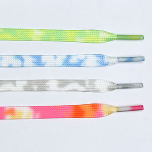 Cordones de Zapatos Deportivos de Poliéster Elástico para Hombre, Estilo <span class=keywords><strong>Air</strong></span> Forces One, Longitud <span class=keywords><strong>1</strong></span>.8m, Tie-Dye, Ancho 8mm, Cordones para Mujer - Product Image 2