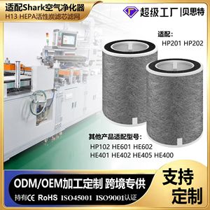 ไส้กรองเครื่องฟอกอากาศ Shark รุ่น HP202 HP102 HE401 ซีรีส์ H13 True HePa อะไหล่คาร์บอนกัมมันต์ - Product Image 4