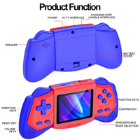 Console de jeu vidéo portable Factory S3, écran 2,4 pouces, lecteur de jeux rétro classique, joystick, cadeau d'anniversaire ou de Noël pour enfant
