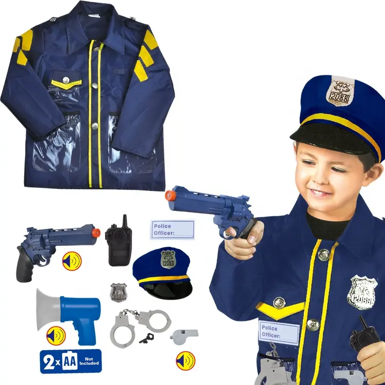 Kinderen Gepersonaliseerde Kinderen Rollenspel Plastic Politie Indoor Educatief Speelgoed Set Dress Up Rollenspel Politieagent Voor Kinderen