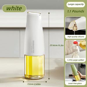 Precio de Fábrica, Dispensador de Vidrio para Aceite de Oliva, Vinagre y Salsa de Soya de 17 oz/500 ml, Botella de Almacenamiento para Cocina con Logotipo Personalizado - Product Image 6