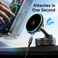 Chargeur sans fil certifié Real Fast .2, chargeur magnétique pour voiture à charge rapide 25 W, support de téléphone