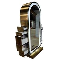 Station de coiffure double face réglable, moderne, durable, grande taille, en acier inoxydable, portable et écologique, dernière génération