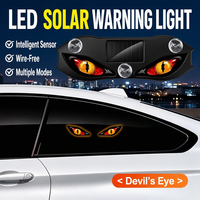 Nouvelle lumière de signalisation arrière de voiture à LED dynamique sans fil « Demon Eyes » à énergie solaire 2026 pour éclairage d'ambiance automobile