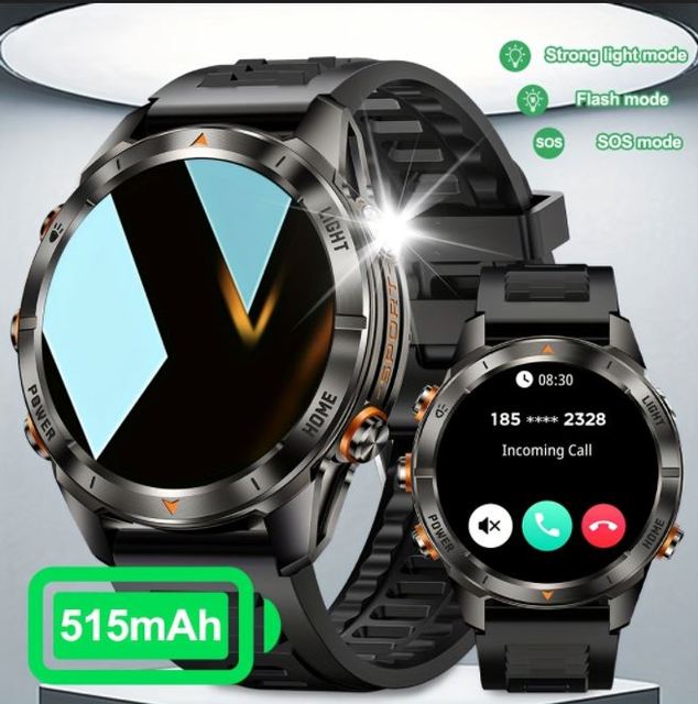 New KT80 Men Smart Watch 1.46'' HD Large Screen 515mAh  Large Battery Long Standby Dial Answer Call Sport SmartWatch Men