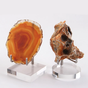 Soportes Ajustables de Metal y Lucite para Exhibición de Especímenes, Soporte de Acrílico Transparente para Cristales, Joyas, <span class=keywords><strong>Piedras</strong></span>, Fósiles y Rocas de Colección - Product Image 2