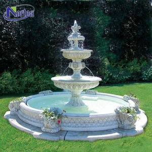 All'ingrosso professionale intagliato a mano stile europeo fontana di acqua di marmo tutti i tipi per uso esterno interno per ville alberghi parchi - Product Image 4