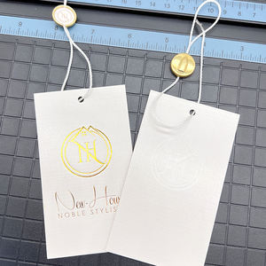 מחיר הסיטונאי מותאם אישית תוויות לוגו פרטי תג זהב נייר תג זהב נייר מותאם אישית - Product Image 6