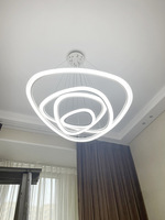 Lustre duplex loft moderne-Lampe d'escalier à haut plafond pour salle à manger et salon