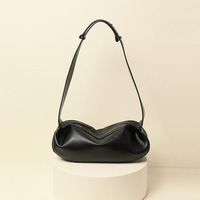 Sac à main de luxe pour femme, en cuir souple, imperméable, avec fermeture éclair, bandoulière simple, porté épaule ou sous le bras, idéal pour l'hiver