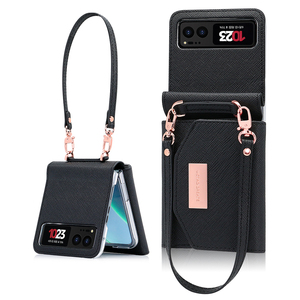 VIETAO Étui portefeuille en cuir PU le plus vendu avec dragonne antichoc de luxe pour Motorola Moto Razr 40 - Product Image 1