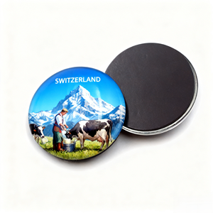Imán de nevera de cristal con foto 3D personalizada en forma de domo para pedidos al por mayor de regalos promocionales de viaje - Product Image 3