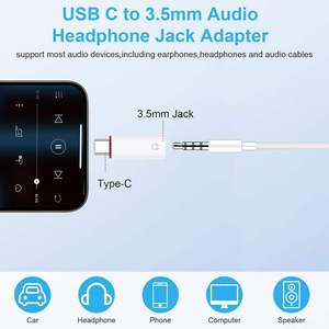Adaptador de Audio de 3.5mm Hembra a Tipo C de 8 Pines, Convertidor OTG AUX, Nuevo, para Teléfonos Móviles, para Auriculares con Cable - Product Image 3
