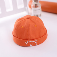 Venta al por mayor Unisex Béisbol Sin Visera Primavera y Verano Oso Sin Borde Gorra Algodón Docker Baby Sun Hat Cute Baby Cap