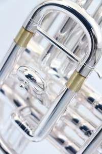 RTS Mellophone F Flat Brass Silver Plated Marching Band Orchestra Performers Instrumento OEM Venta Euphonium Instrumento musical - Product Image 3