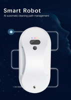 Robot de nettoyage de vitres intelligent électrique entièrement automatique PORITOU pour la maison, fin, alimenté par USB, télécommande 3
