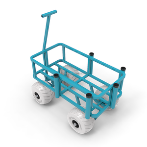 공장가 접이식 알루미늄 플랫폼 휴대용 낚시 카트 <span class=keywords><strong>12</strong></span>인치 풍선 바퀴 OEM 맞춤형 쇼핑/해변용품 - Product Image 6