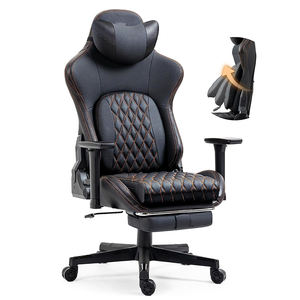 Chaises <span class=keywords><strong>de</strong></span> jeu pour ordinateur <span class=keywords><strong>de</strong></span> bureau <span class=keywords><strong>haut</strong></span> <span class=keywords><strong>de</strong></span> <span class=keywords><strong>gamme</strong></span>, sièges <span class=keywords><strong>de</strong></span> joueur réglables en hauteur, 4 ventilateurs <span class=keywords><strong>de</strong></span> refroidissement, mousse moulée, cuir synthétique - Product Image 1