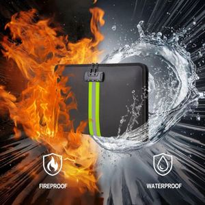 14.5*29cm <b>Fireproof</b> <b>Document</b> Bag Fire Safe Bags Fire Proof Mini Safe <b>Box</b> <b>for</b> <b>Documents</b> <b>Box</b> Fire Resistant Pouch with Lock - Product Image 5