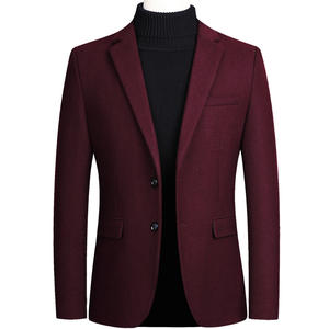 Nouvelle <span class=keywords><strong>veste</strong></span> de costume épaisse pour <span class=keywords><strong>homme</strong></span> 2026, coupe ajustée à un bouton, manteau sport en laine pour l'hiver, <span class=keywords><strong>blazer</strong></span> quotidien pour <span class=keywords><strong>homme</strong></span> d'affaires - Product Image 3