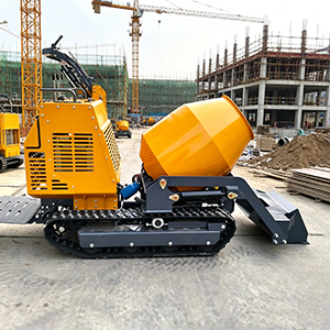 Kc750 Produits les plus vendus Bétonnière de chantier autochargeante 300L sur chenilles Mini malaxeur sur chenilles - Product Image 4