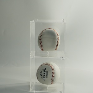 Wholesale Ultra Clear Foldable <b>Acrylic</b> Sports Ball Holder for Memorabilia Collection - Product Image 4