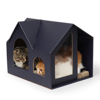 Villa de luxe Chat Maison Papier ondulé Matériel Chat Scratcher Carton