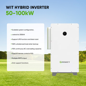 Growatt 50kW 75kW 63kW ハイブリッドソーラーインバーター 業務用 三相 高効率 MPPT バッテリー蓄電システム 100kW - Product Image 4