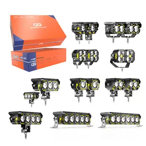 Motoled xe máy xe đạp Sương Mù Ánh sáng LED tại chỗ phụ trợ kép Màu Xe Máy hệ thống chiếu sáng không thấm nước IP67