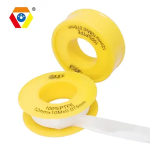 Pita Temperatur Tinggi 1/2 "12Mm PTFE Teflonning Tape untuk Gas Batubara