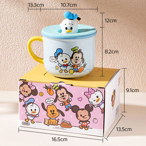 <span class=keywords><strong>Taza</strong></span> de Café de Cerámica con Tapa de Mickey Mouse y Minnie Mouse, Apta para Lavavajillas y Microondas, <span class=keywords><strong>Taza</strong></span> Infantil para Beber, Regalos Promocionales Empresariales - Product Image 6