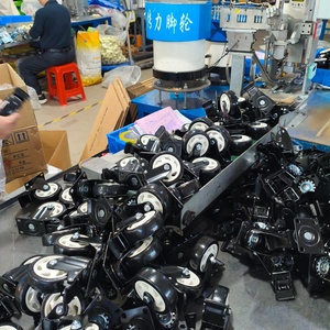 CMCL 3 Zoll Lenkrolle Schwenkbare Transportrollen mit Bremse Schwarz Mittelschwere Industrierollen - Product Image 3