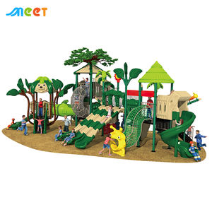 Toboggan de terrain de jeux extérieur sur le thème de la forêt, durable, grande capacité, équipement de terrain de jeux pour enfants de 8 à 16 personnes - Product Image 2