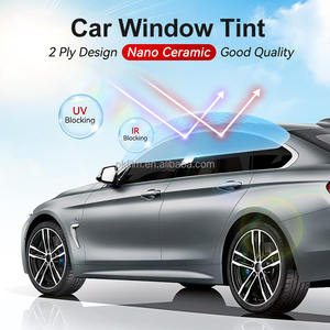 Rollo de Vinilo para Ventanas de Automóvil de 1.52*30m, 2 Capas, <span class=keywords><strong>Tinte</strong></span> para Ventanas de Automóvil con Protección UV, Anti-Reflejos y Anti-Explosión, Material PET, IR80% 90% 100% - Product Image 2