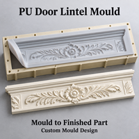 Moule de plinthe de porte en résine Tietuo + noyau en silicone PU C297-G3, finition de surface lisse, fournisseur en gros de moules, examen des plans