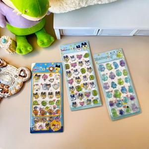 Autocollants solides pour enfants, autocollants 3D en relief, cristal, dessin animé mignon, <span class=keywords><strong>Tamagotchi</strong></span> Star Man, carte décorative - Product Image 2