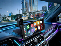 Autoradio Android portable BQCC 10,26 pouces avec caméra frontale, CarPlay, GPS, Android Auto, lecteur multimédia pour véhicule, écran, stéréo