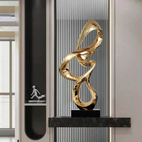 Statue Art Déco en Résine sur Socle en Marbre, Artisanat, Accessoires Feng Shui pour la Décoration de la Maison, du Bureau, du Hall d'Hôtel et du Porche
