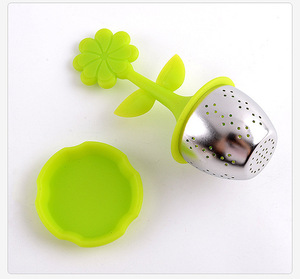 Infuseur de thé en Silicone, tournesol, qualité alimentaire, fil en acier inoxydable, <span class=keywords><strong>filtre</strong></span> à thé - Product Image 4