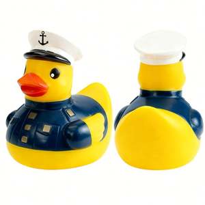 Jouets de bain et de douche pour enfants en gros, jouets aquatiques, petits canards jaunes mignons sur le thème de la police - Product Image 4