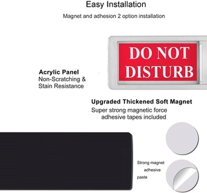 Letrero de Privacidad Vacío/Ocupado, Letrero para Baños, Salas de Conferencias, Hoteles, Hospitales, Indicador de Puerta Corredera - Product Image 3