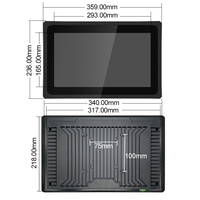 13,3 Zoll Breitbild Industrie-Tablet X86 Lüfterloser Panel-PC Touchscreen J1900 Dual-Core DC Industrieller All-in-One-PC